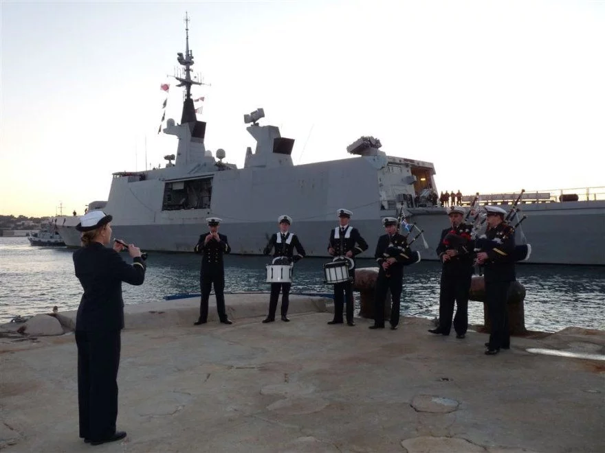 La frégate Courbet rentre de l'océan Indien