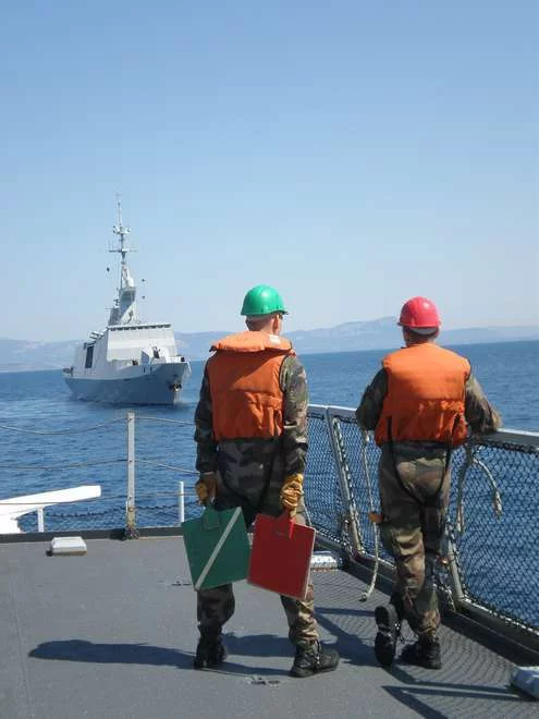 Exercice de remorquage du La Fayette