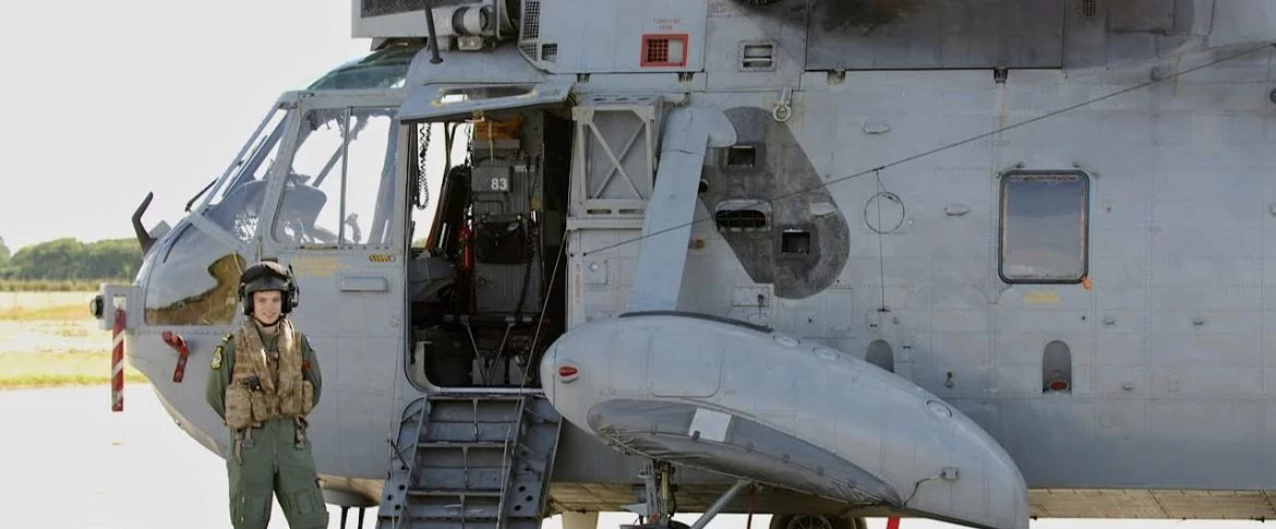 Des hélicoptères britanniques Sea King à Landivisiau