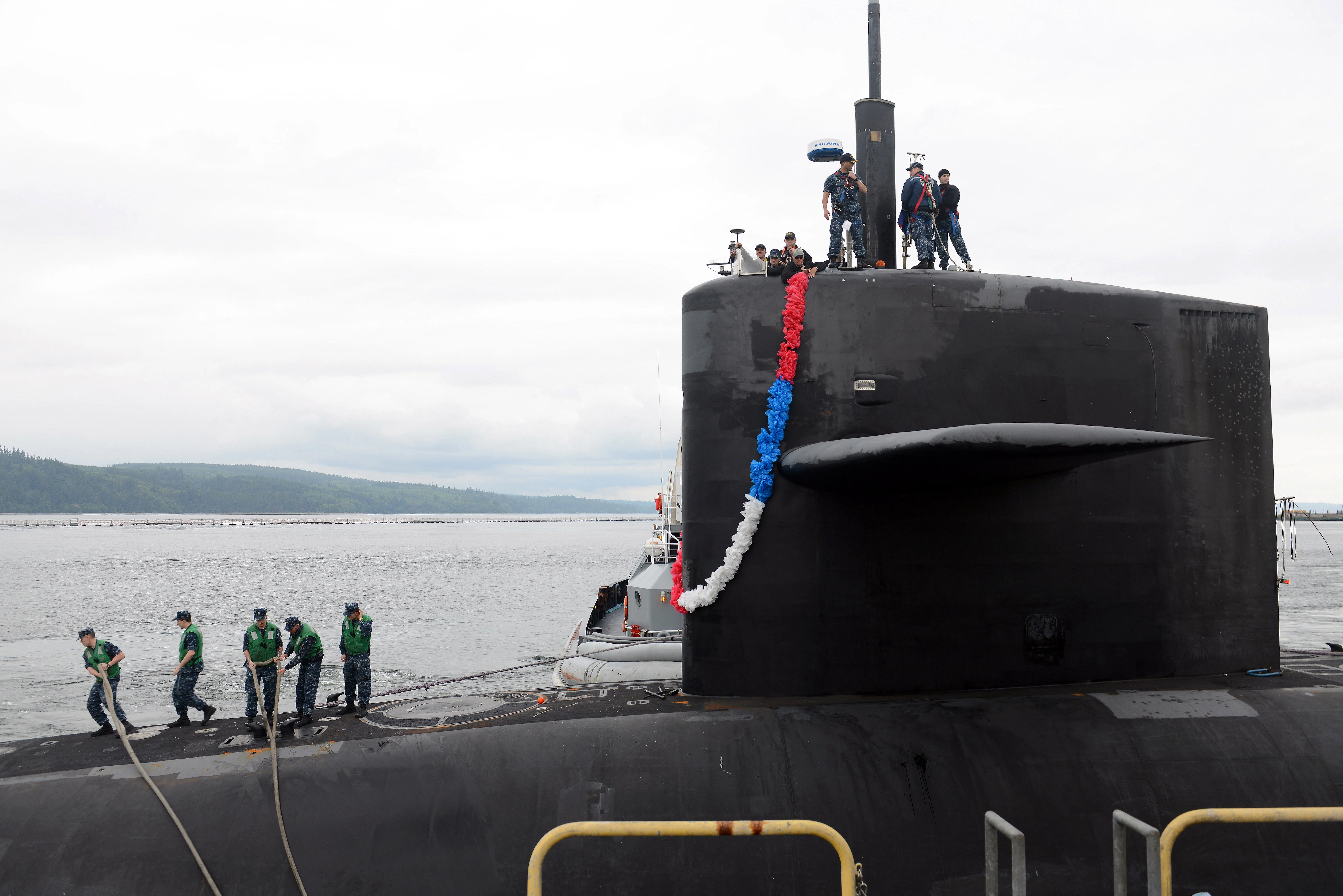 Le SNLE Pennsylvania accoste après 140 jours de mission opérationnelle