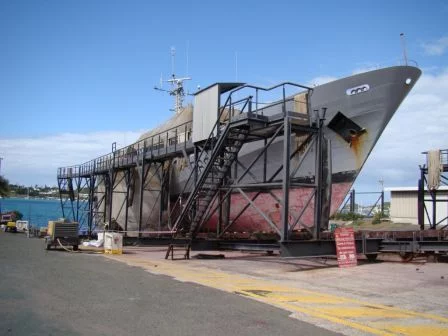 Fin d’arrêt technique 2011 pour le patrouilleur La Moqueuse