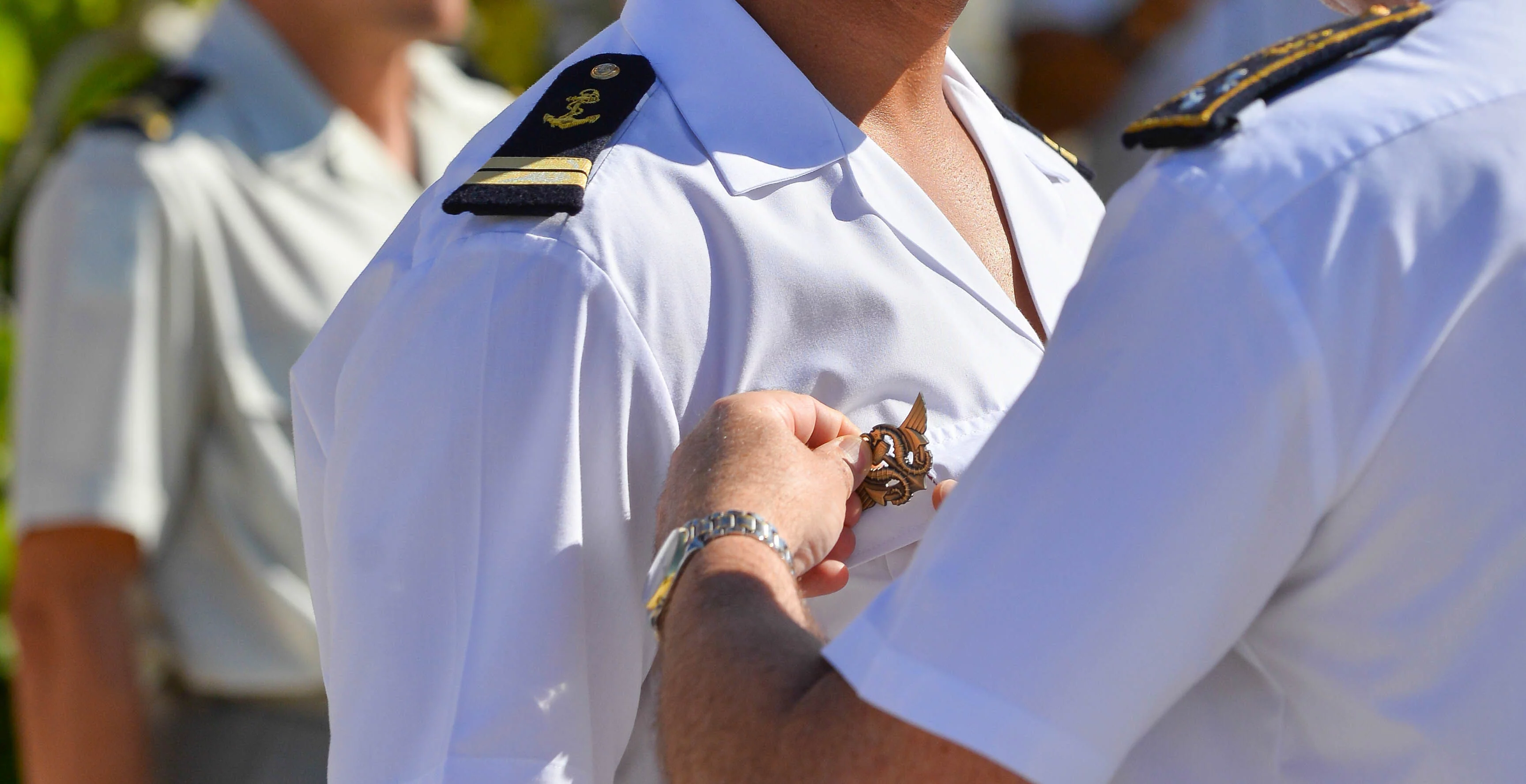 Cérémonie de fin de cours du 90e cours de nageurs de combat