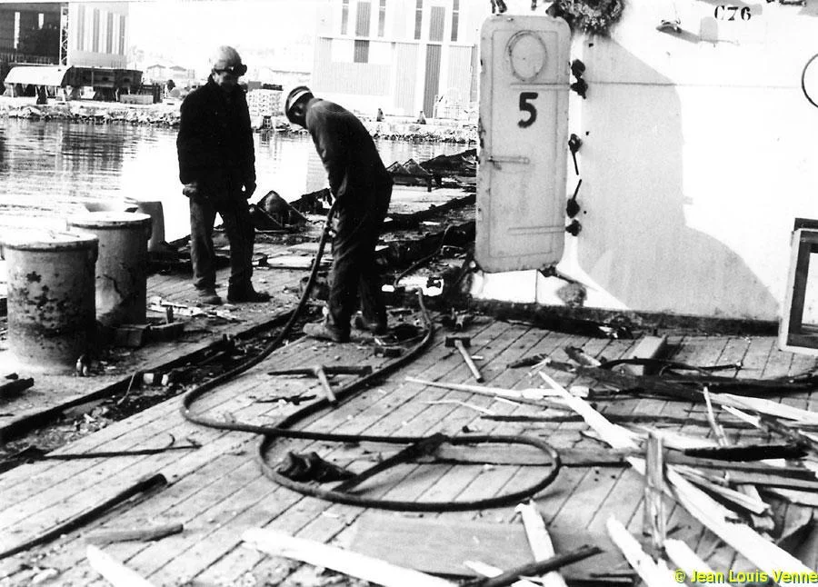 Démolition de l'Arromanches