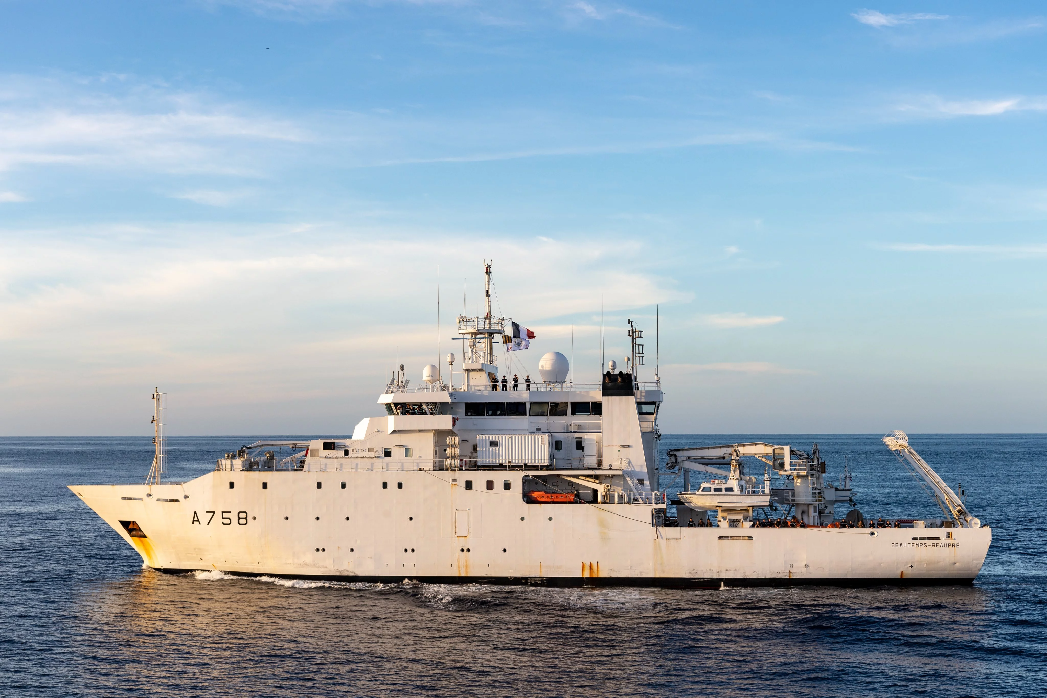 Le bâtiment hydrographique et océanographique Beautemps-Beaupré