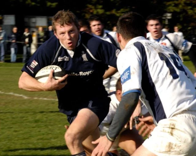 Match de rugby entre la Royal Navy et la Marine Nationale