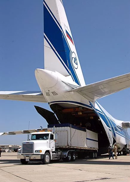 Embarquement à bord d'un avion russe