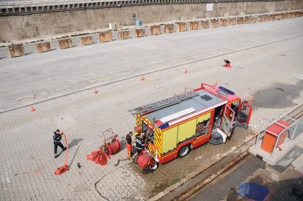 Le Beautemps-Beaupré accueille les marins-pompiers de Marseille
