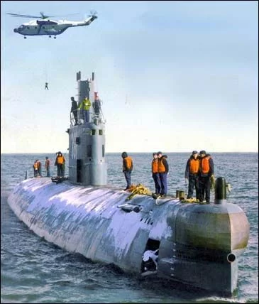 Un sous-marin de la classe Ming