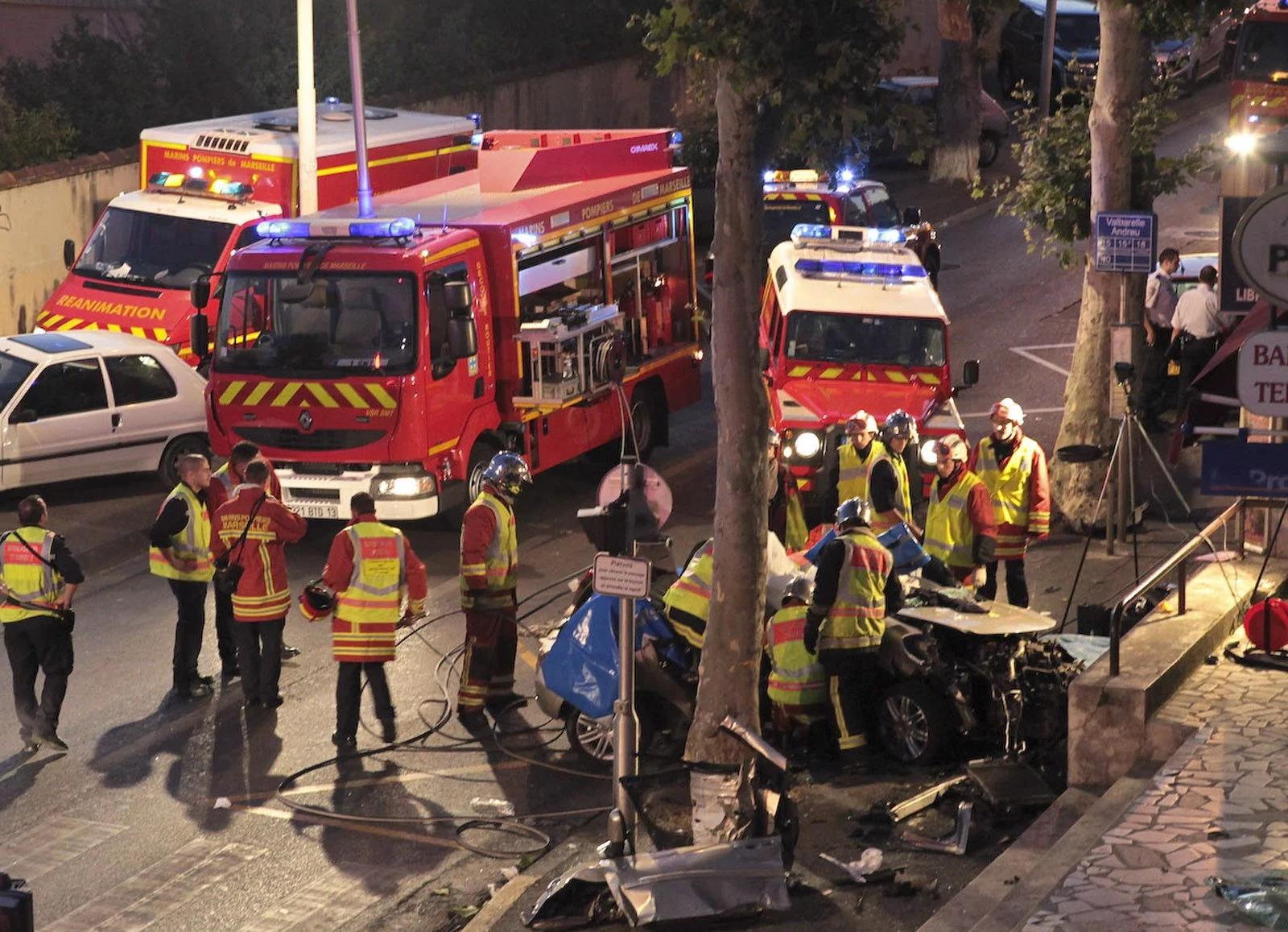 Dramatique accident de circulation boulevard de la Valbarelle dans le 11ème arrondissement de Marseille