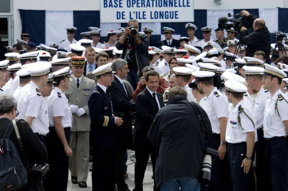Nicolas Sarkozy Ã  l'Ile Longue