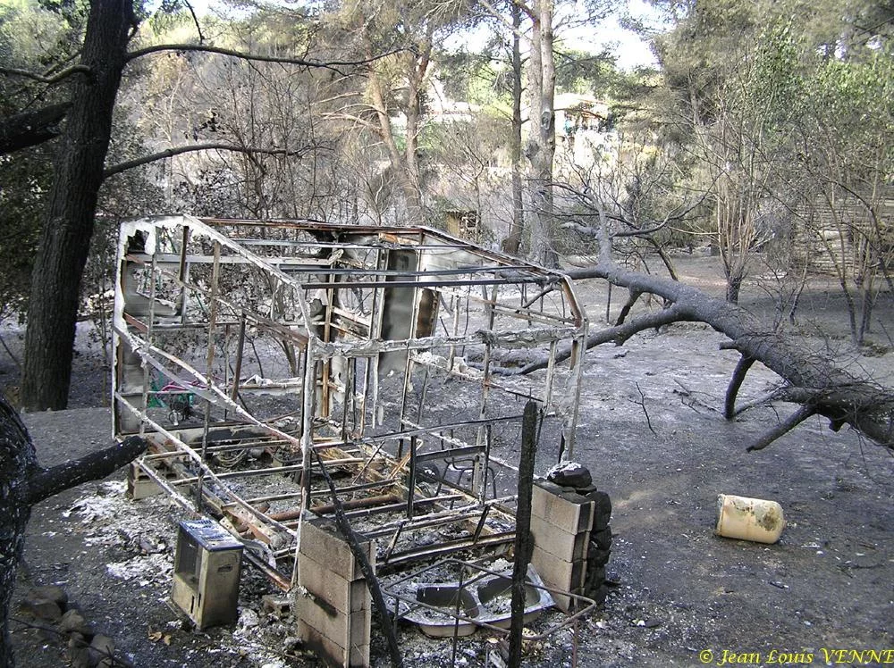 Les dégâts provoqués par l'incendie au CIN St Mandrier