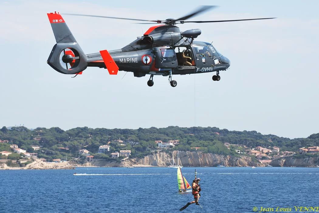 Démonstration d'hélitreuillage