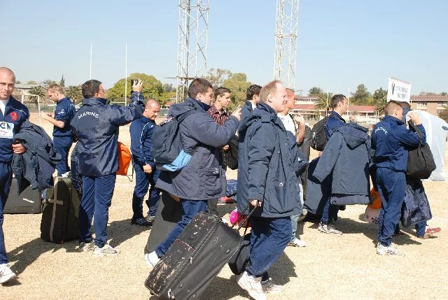 L'équipe de rugby de la Marine Nationale arrive Ã  Thaba Tshwane