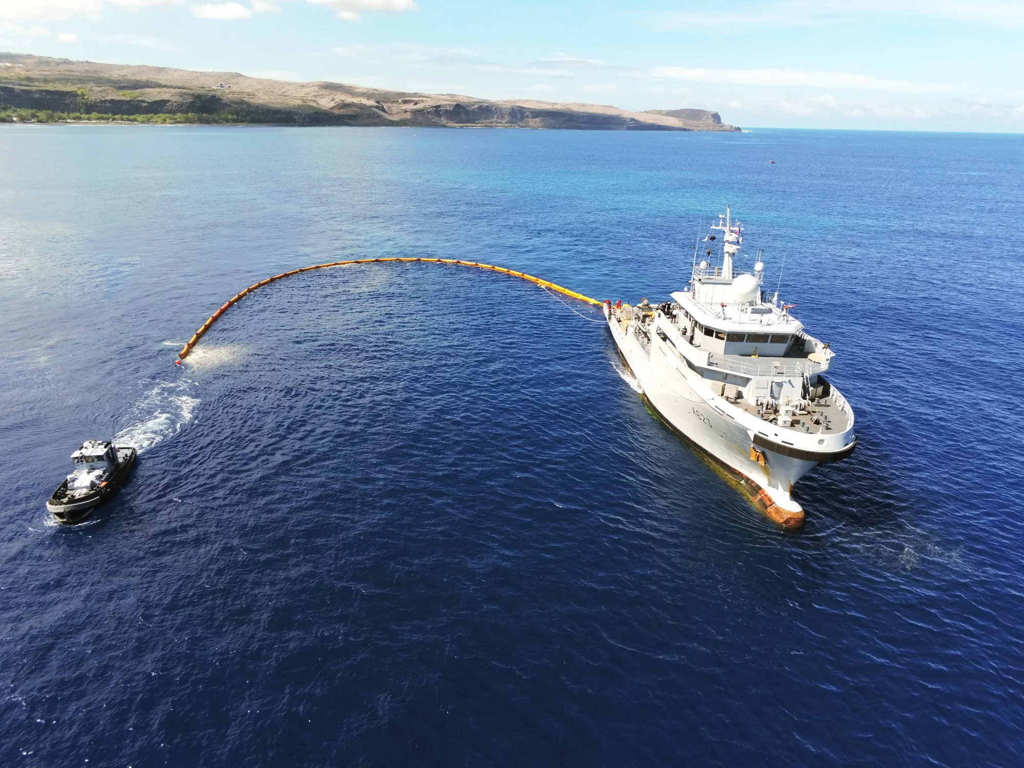 Entraînement à la récupération d'une pollution maritime