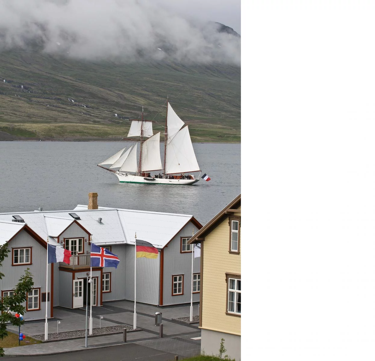 Escale de la Belle Poule à Fáskrúðsfjörður en Islande