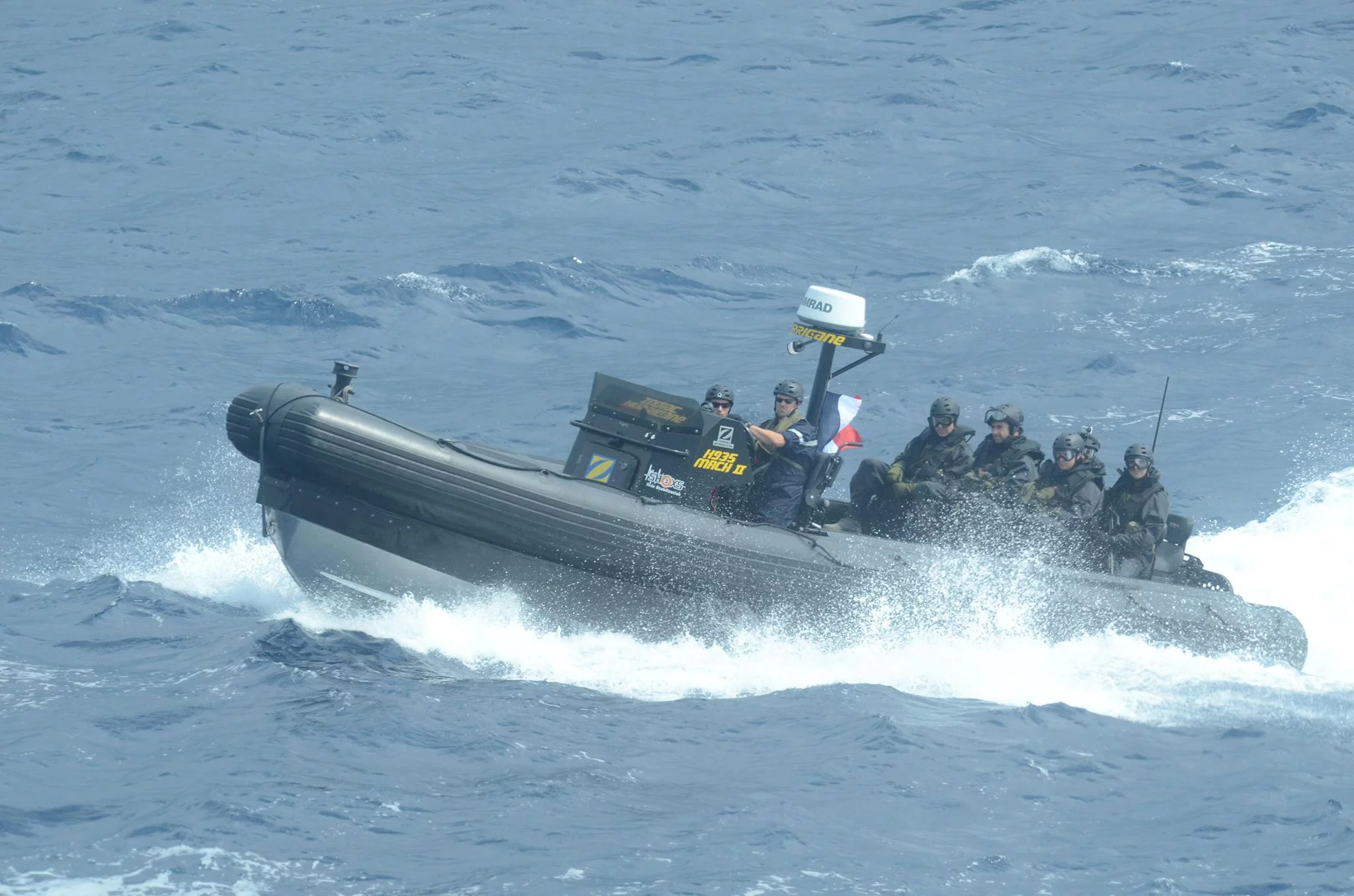 L'équipe de visite de l'Adroit