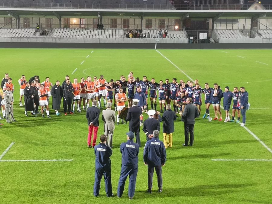 Match entre le Rugby club de la Marine nationale (RCMN) et le Rugby club de l’armée de Terre