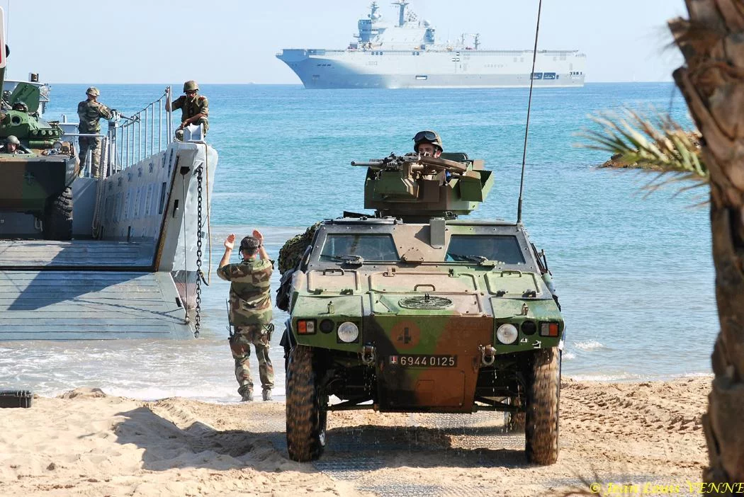 Débarquement des véhicules