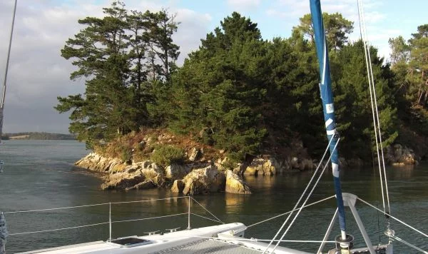 La passe du Toulven sur l'Odet