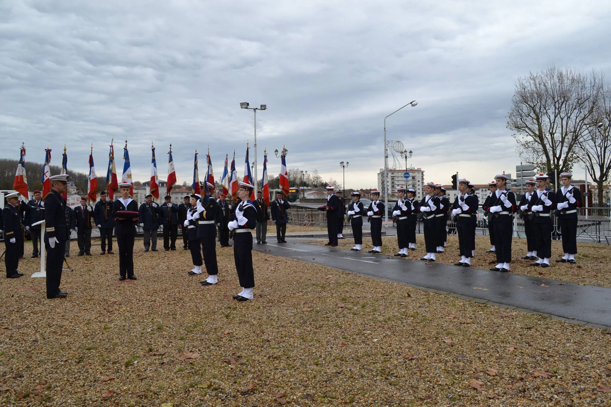 Remise de fanion à la PMM de Bayonne