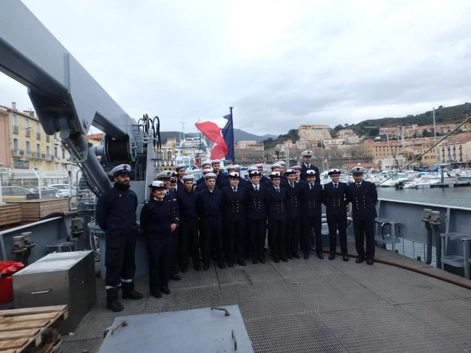 Les stagiaires de la PMM de Perpignan à bord de l’Achéron