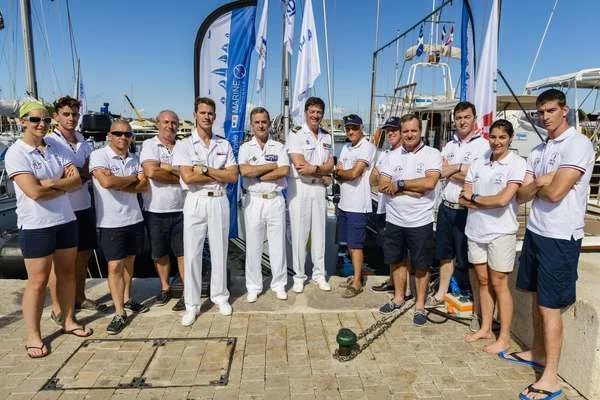L'équipage représentant la marine nationale à la Giraglia Rolex Cup
