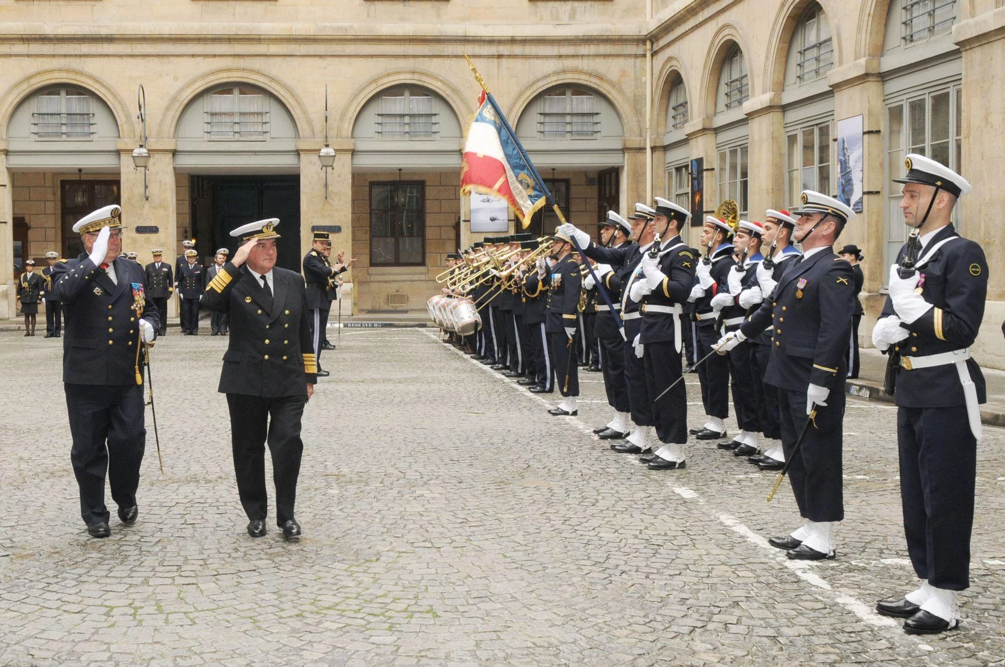 Réception du chef d’état major de la marine portugaise par l’amiral Rogel