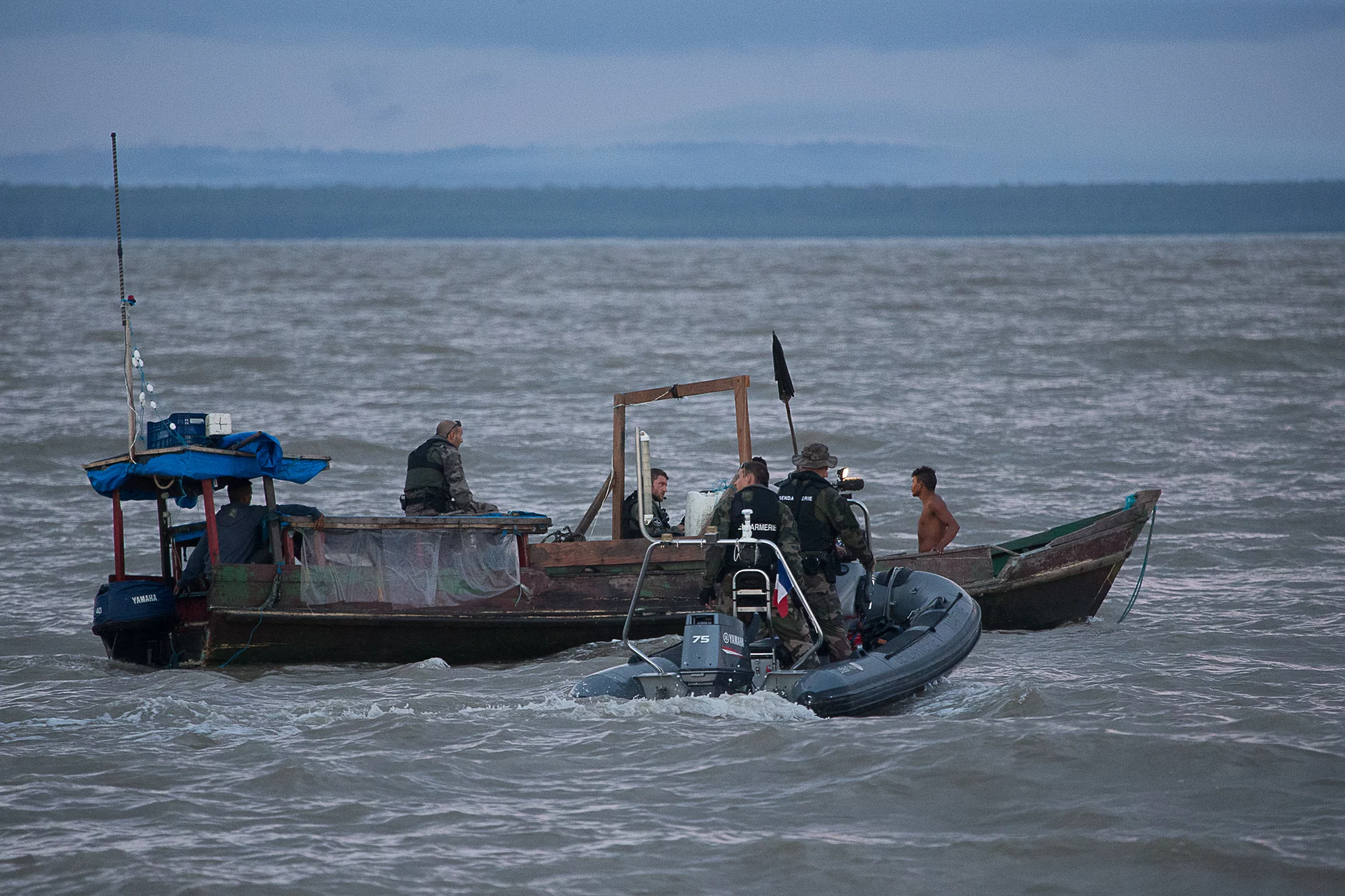 Contrôle d'une embarcation de pêche
