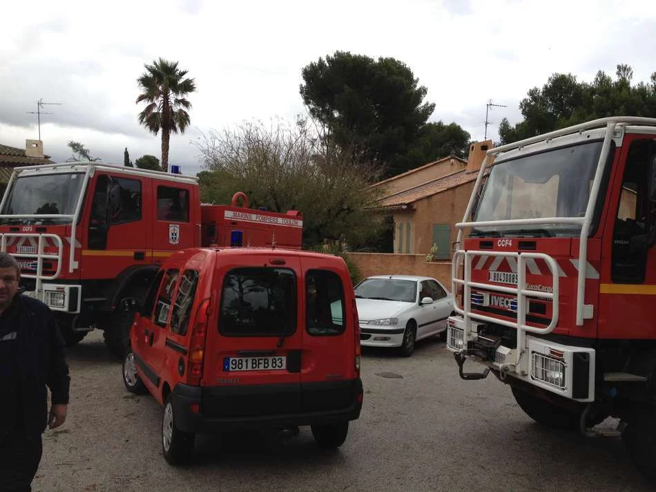 Intempéries dans le sud de la France : mobilisation des marins pompiers de la Base navale de Toulon