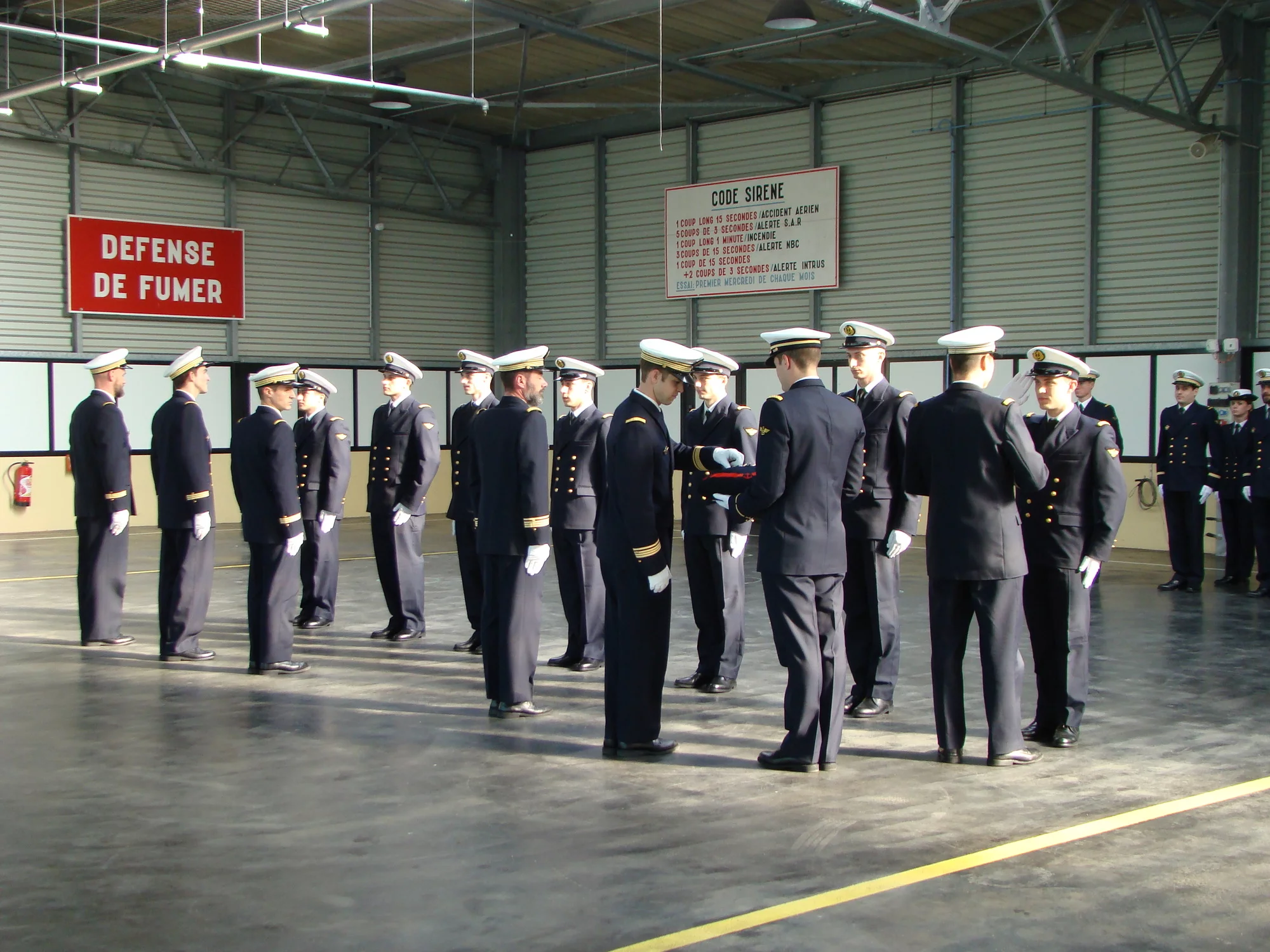 Remise de demi-ailes aux futurs pilotes de l’aéronautique navale