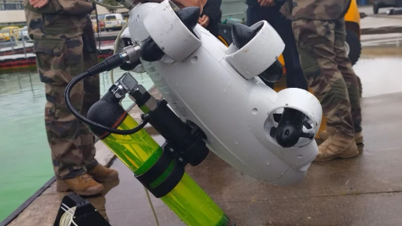 Vue du robot sous-marin