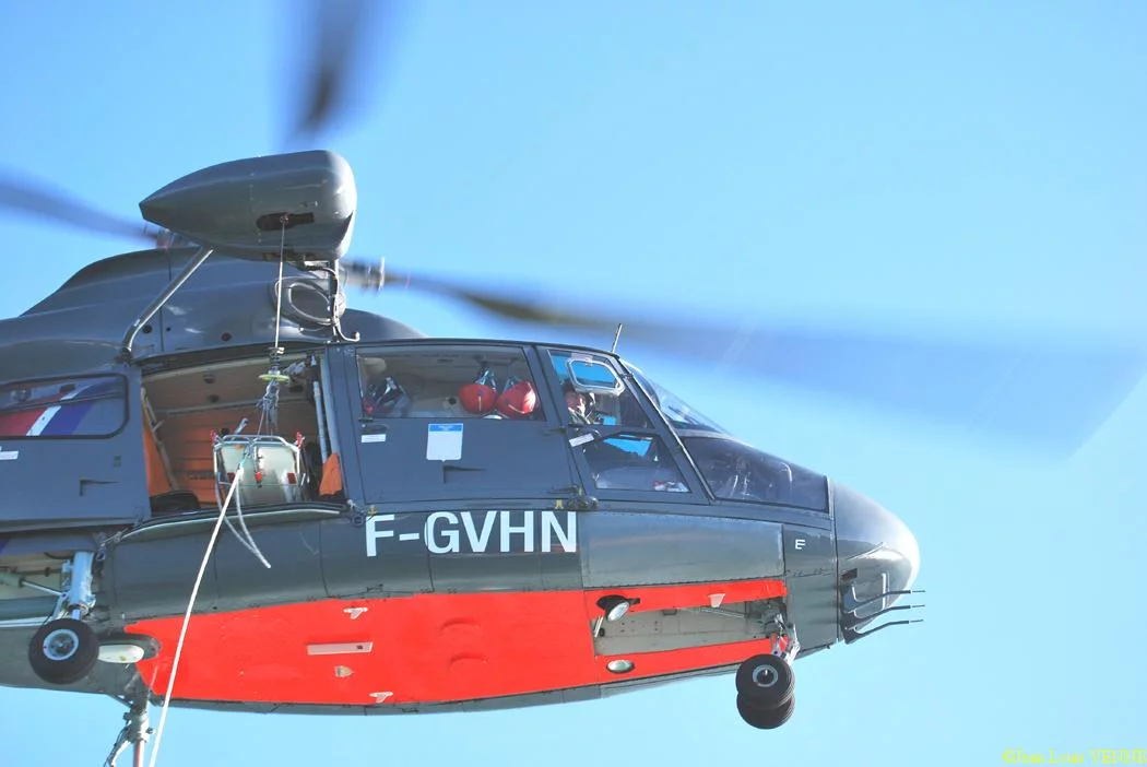 L'hélicoptère Dauphin de service public