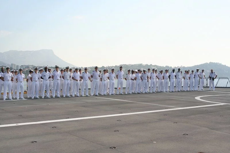 Les officiers-élèves de la promotion 2012 de l'Ecole Navale