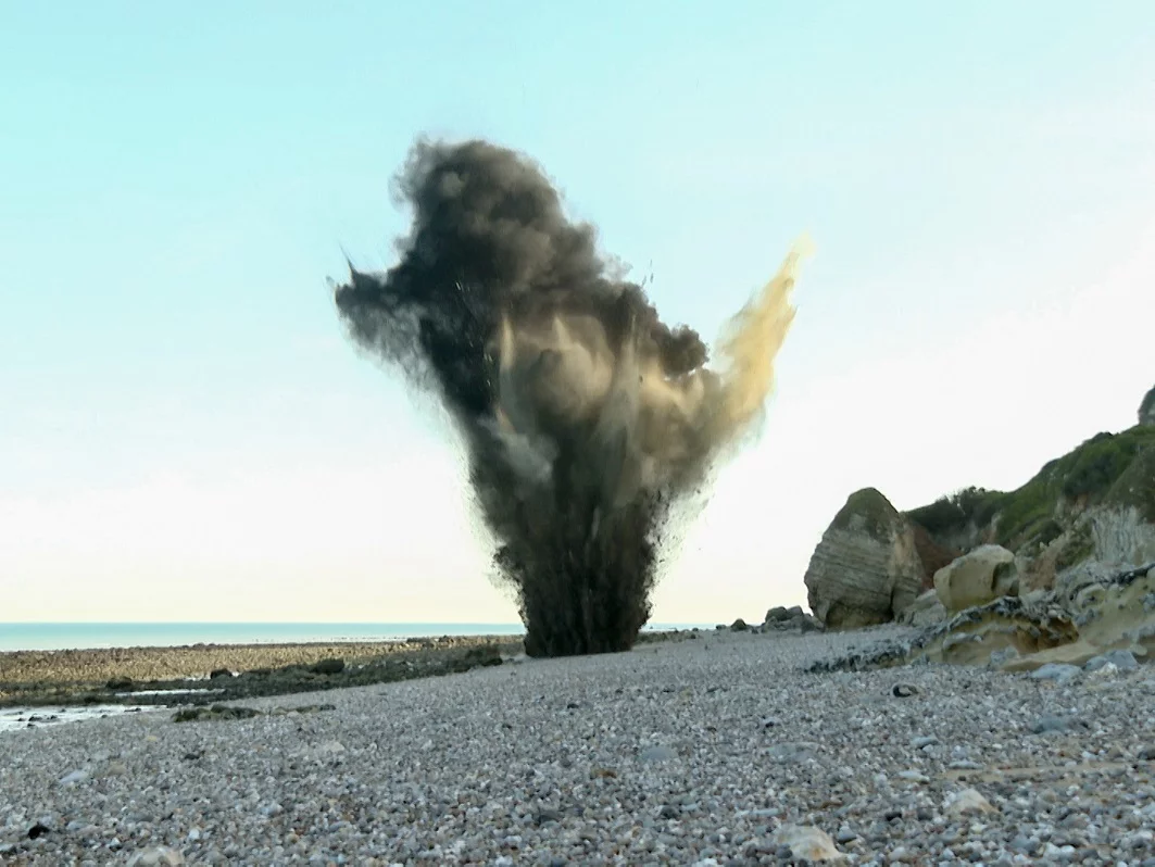 Pétardement d'une munition historique