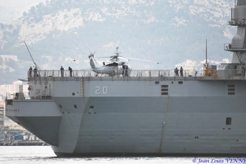 Départ de Toulon de l’USS Whitney