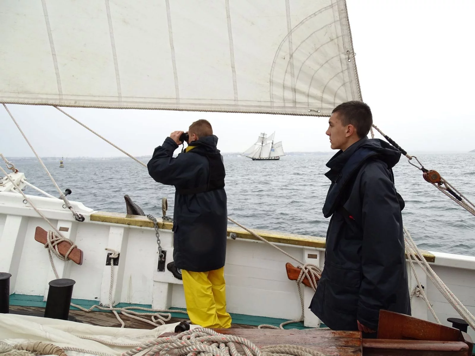 Les mousses à l’épreuve du défi des goélettes