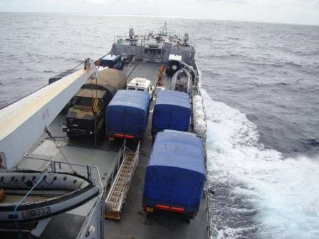 Soutien opérationnel du « Jacques Cartier » à Maré 7, 8 et 9 août 2011