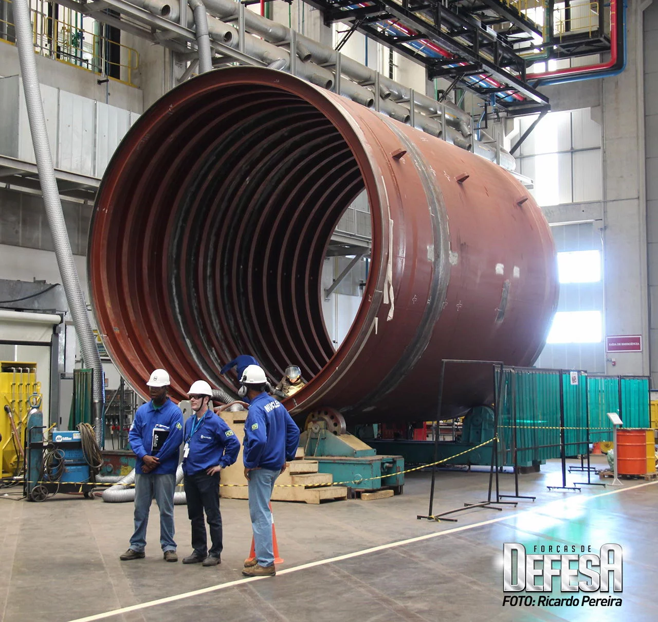 Une des sections du sous-marin S-BR1, le Riachuelo