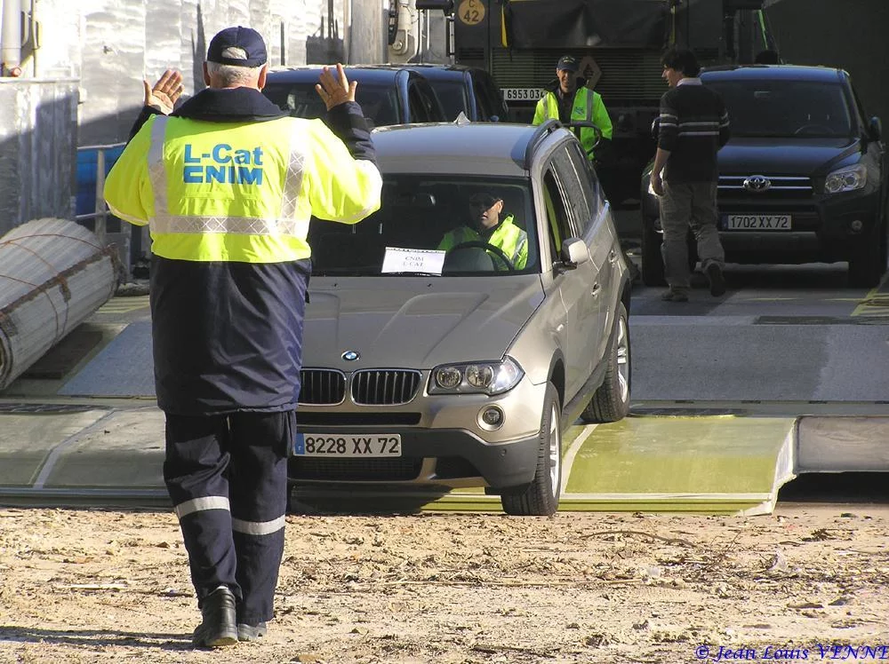 Premier plageage du L-CAT avec matériel roulant