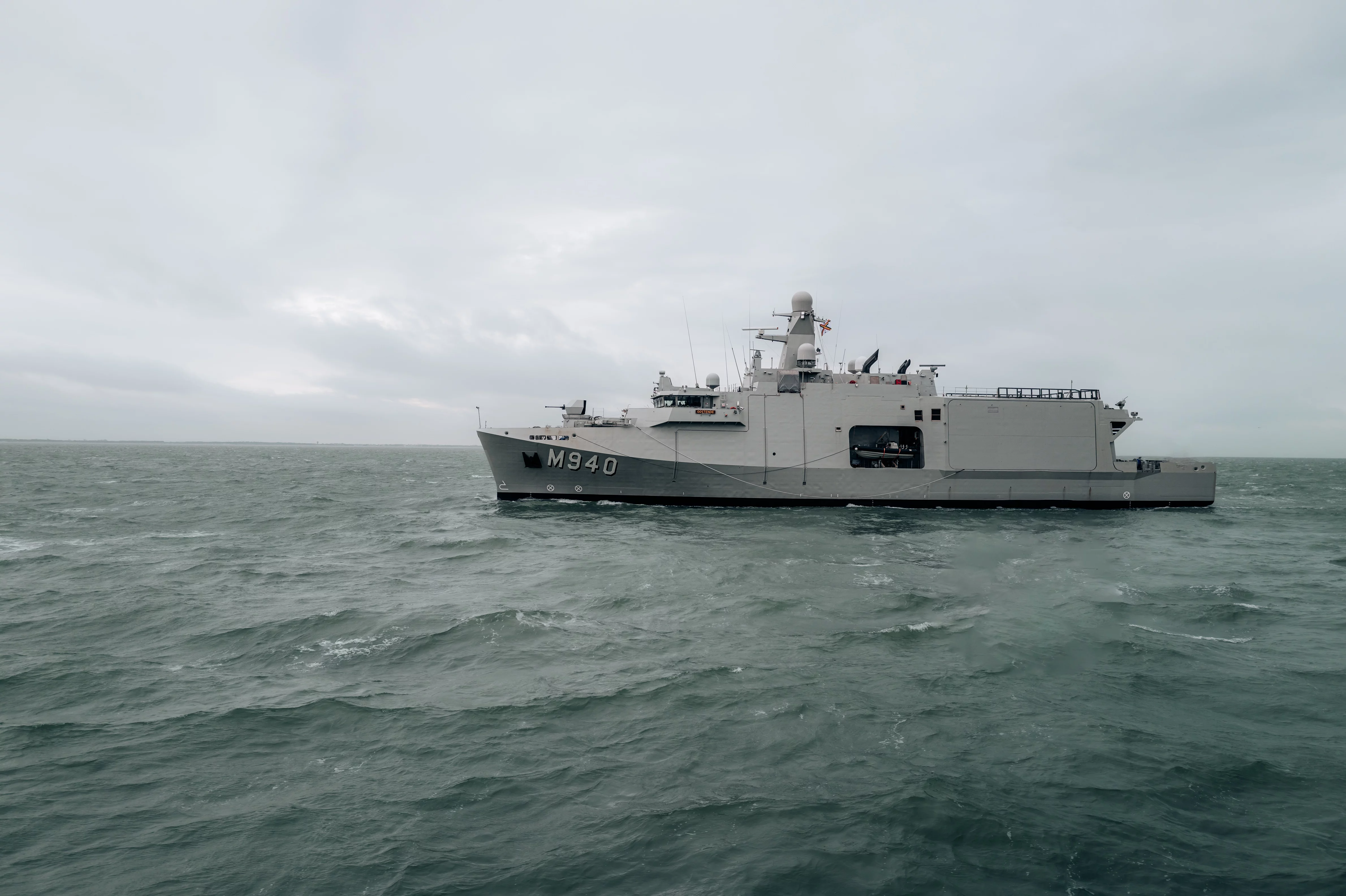 Le chasseur de mines belge de dernière génération Oostende