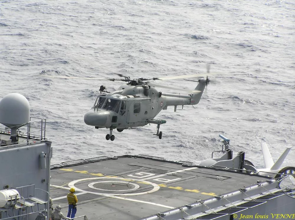 Décollage de l'hélicoptère Lynx