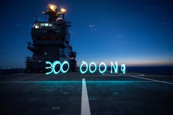 Le porte-hélicoptères Dixmude franchit la barre des 300 000 nautiques parcourus