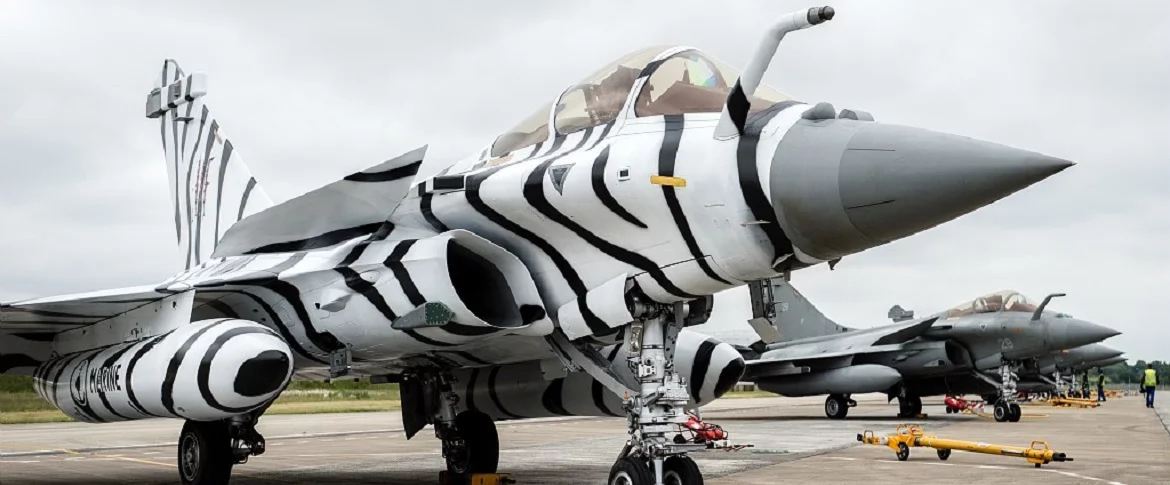 Un Rafale Marine repeint à l'occasion du NATO Tiger Meet