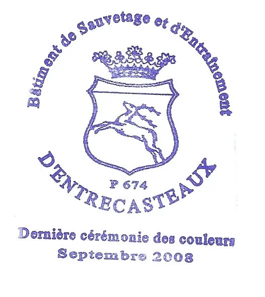 Le tampan philatélique utilisé à l'occasion de la dernière cérémonie des couleurs