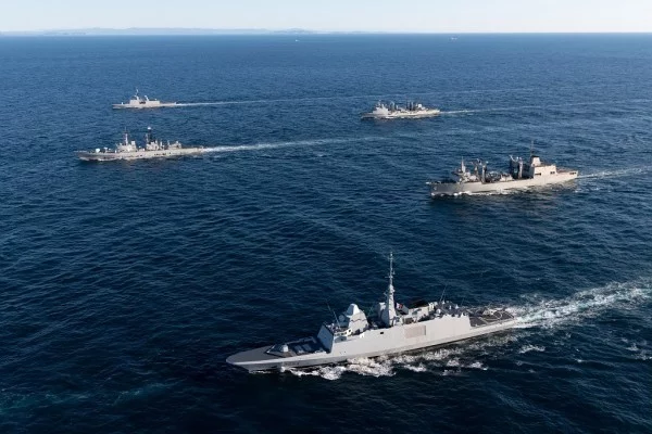 Les participants à l'exercice Dynamic Mariner 20