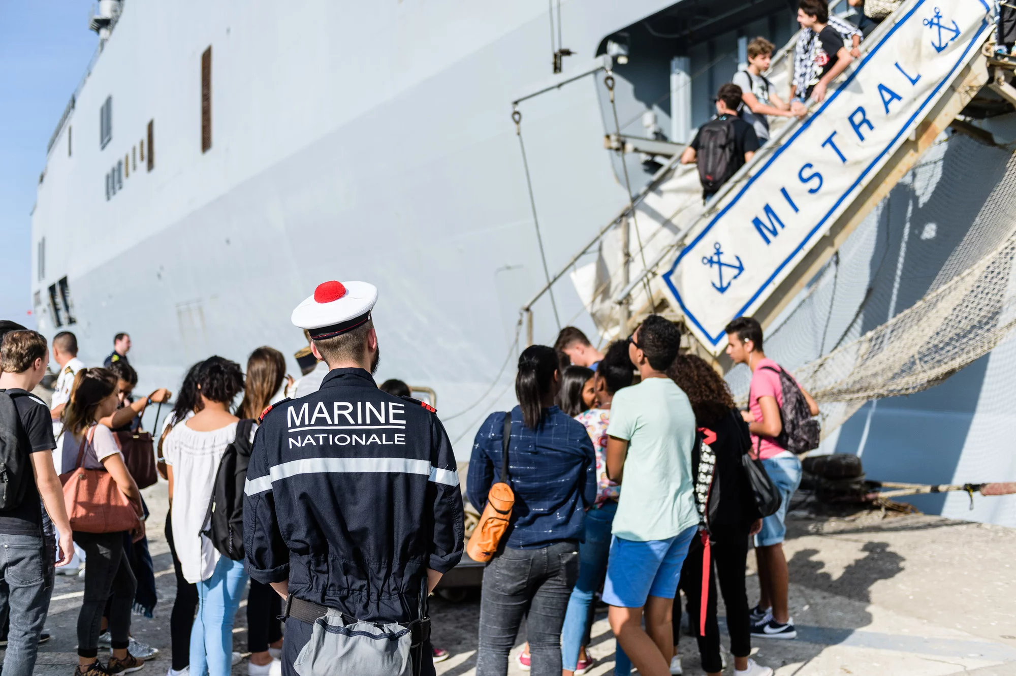 Journée défense citoyenneté à Djibouti à bord du Mistral