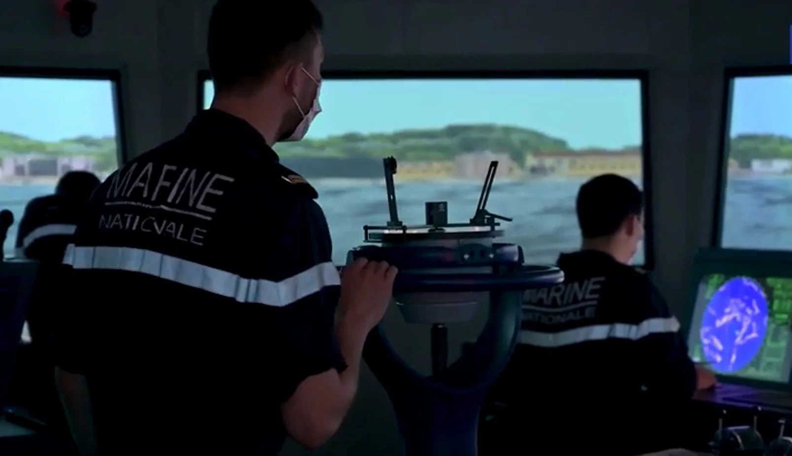 Dans le simulateur de navigation