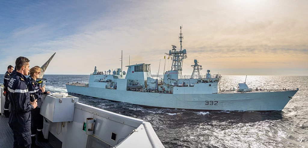 La frégate canadienne NCSM Ville de Québec