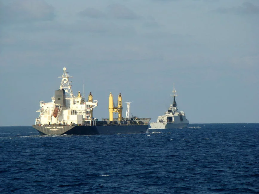 Le Courbet accompagne le Yangtze River