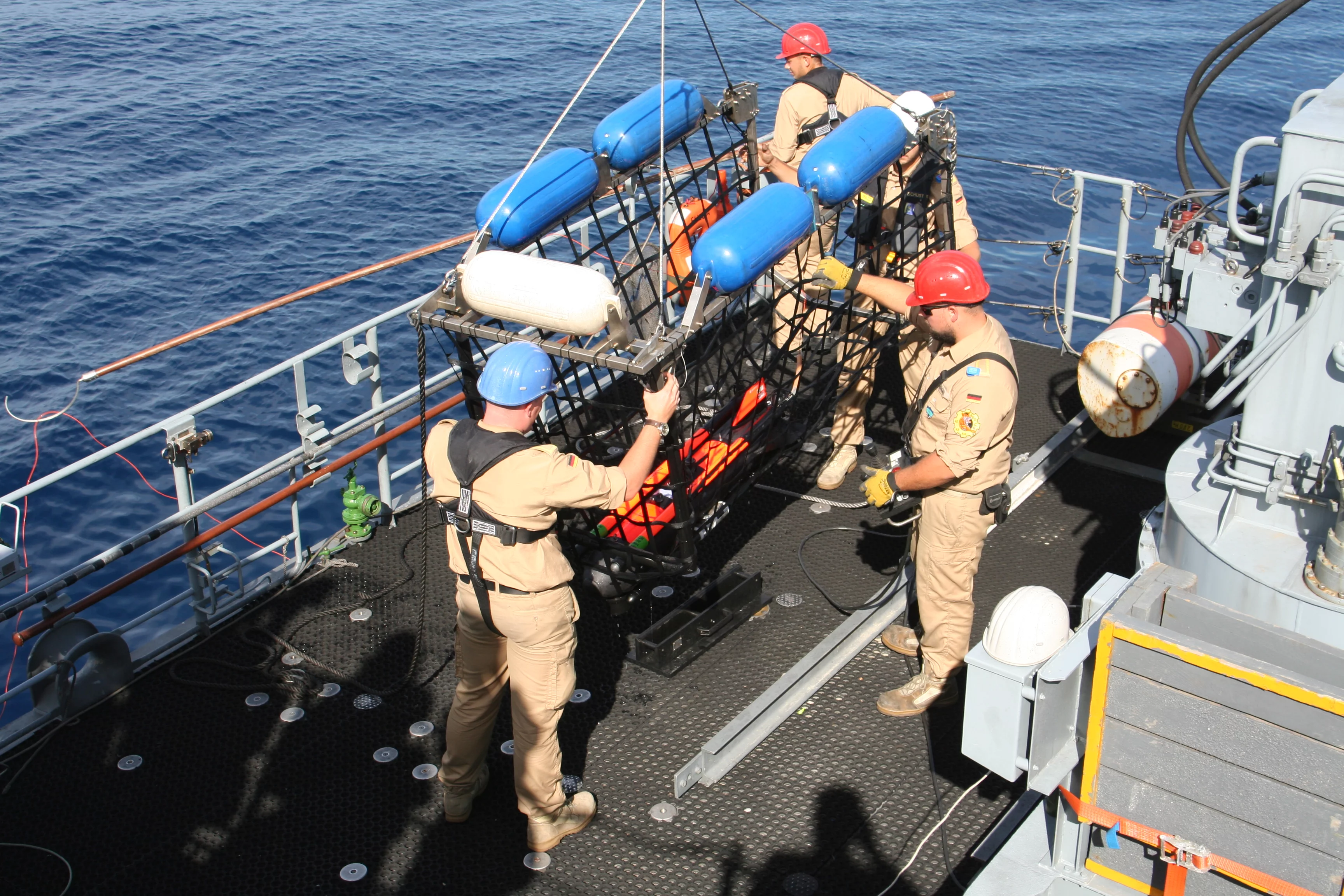 Récupération du drone SeaFox